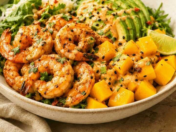 Leckere und erfrischende Shrimps-Avocado-Mango-Bowls, die du lieben wirst!