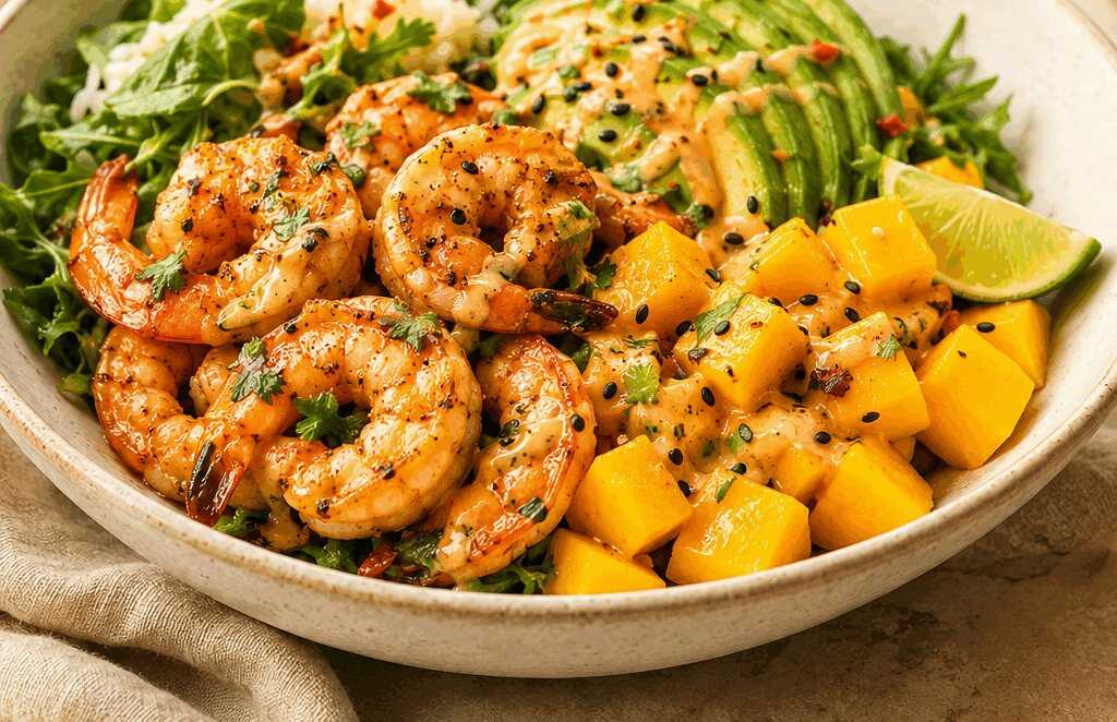 Leckere und erfrischende Shrimps-Avocado-Mango-Bowls, die du lieben wirst!