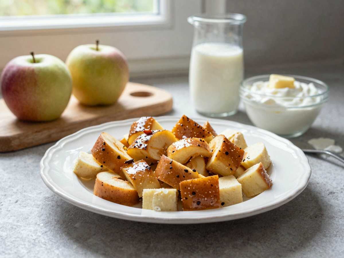 Leckere Zimtzucker-Apfelschnecken wie vom Bäcker – Jetzt ausprobieren! – während der Zubereitung