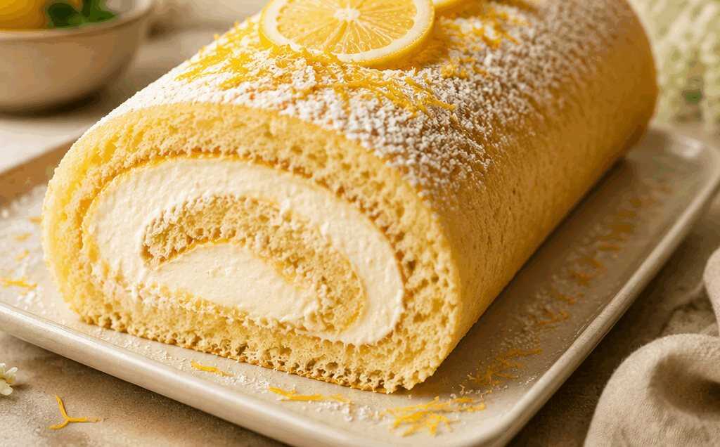 Zitronen-Biskuitrolle: Das unwiderstehliche Rezept zum Nachmachen