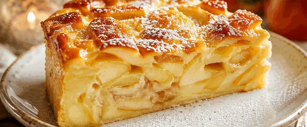 Leckerer Apfelpudding-Kuchen, den du probieren musst! – so sieht es fertig aus