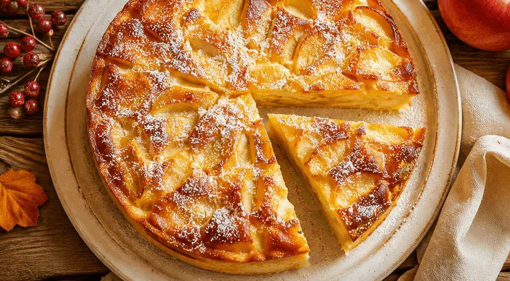 Apfelpudding-Kuchen