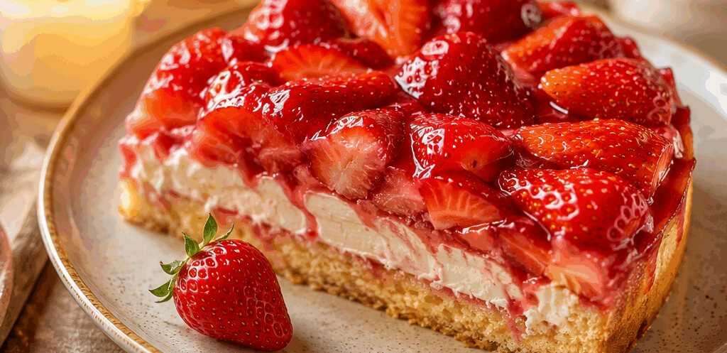 Leckerer Erdbeerkuchen, der dich verzaubern wird! – so sieht es fertig aus