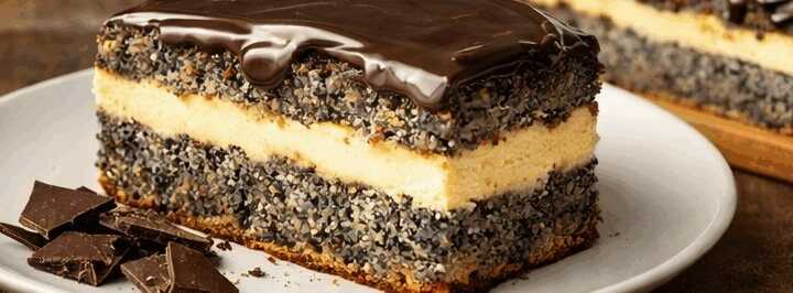Leckerer Mohnkuchen mit Vanillecreme und Schoko: Ein Rezept, das garantiert gelingt!