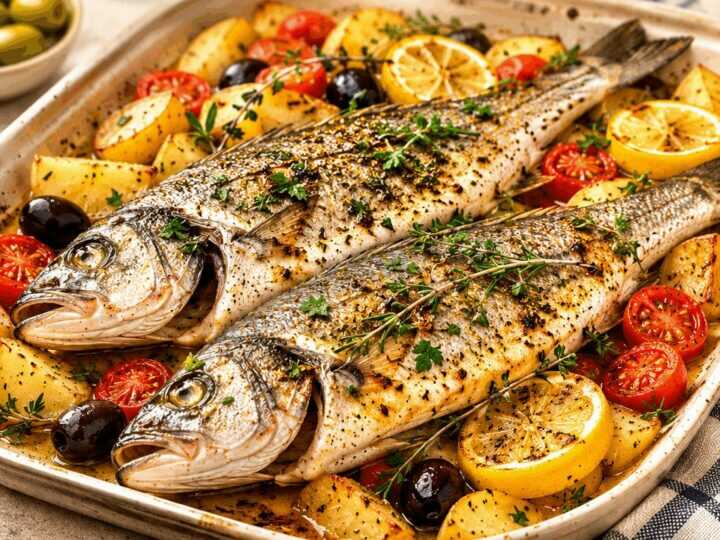 Leckerer Ofen-gebackener Mittelmeer-Wolfsbarsch: Einfaches Abendessen, das begeistern wird!