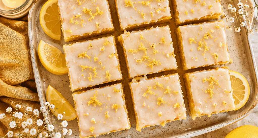Veganer Zitronenkuchen vom Blech mit Glasur – Einfach selbst gemacht