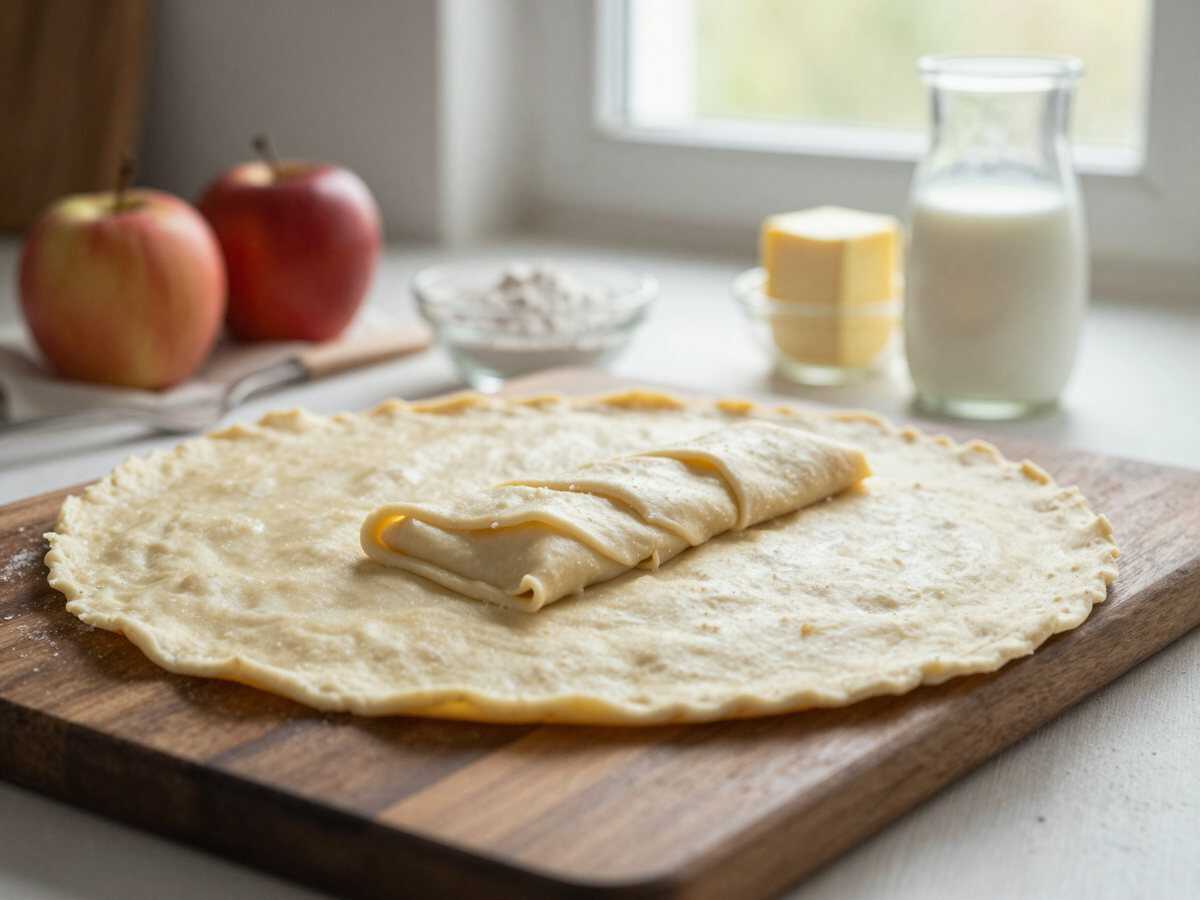 Leckeres Apfelblech Rezept, das du unbedingt ausprobieren musst! – während der Zubereitung