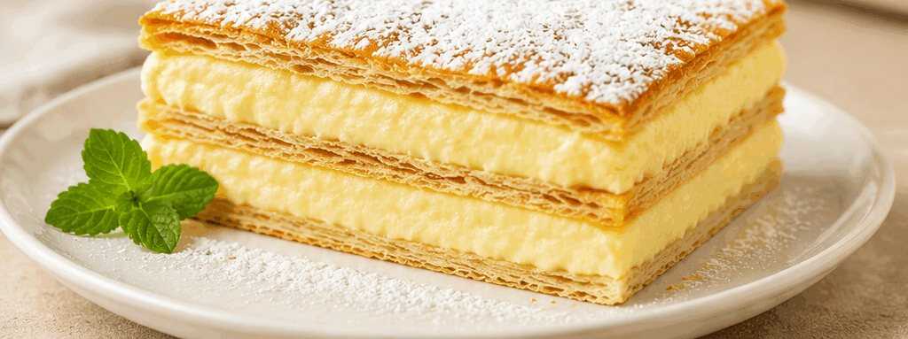 Blätterteig-Dessert mit Vanillecreme