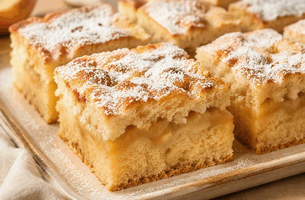 Blechkuchen-Rezept mit Apfelmus