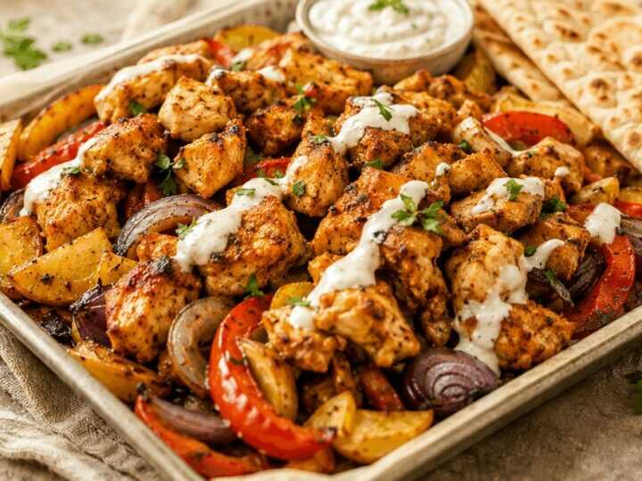 Leckeres Chicken Shawarma: Blitzschnelles Blechgericht für Genießer