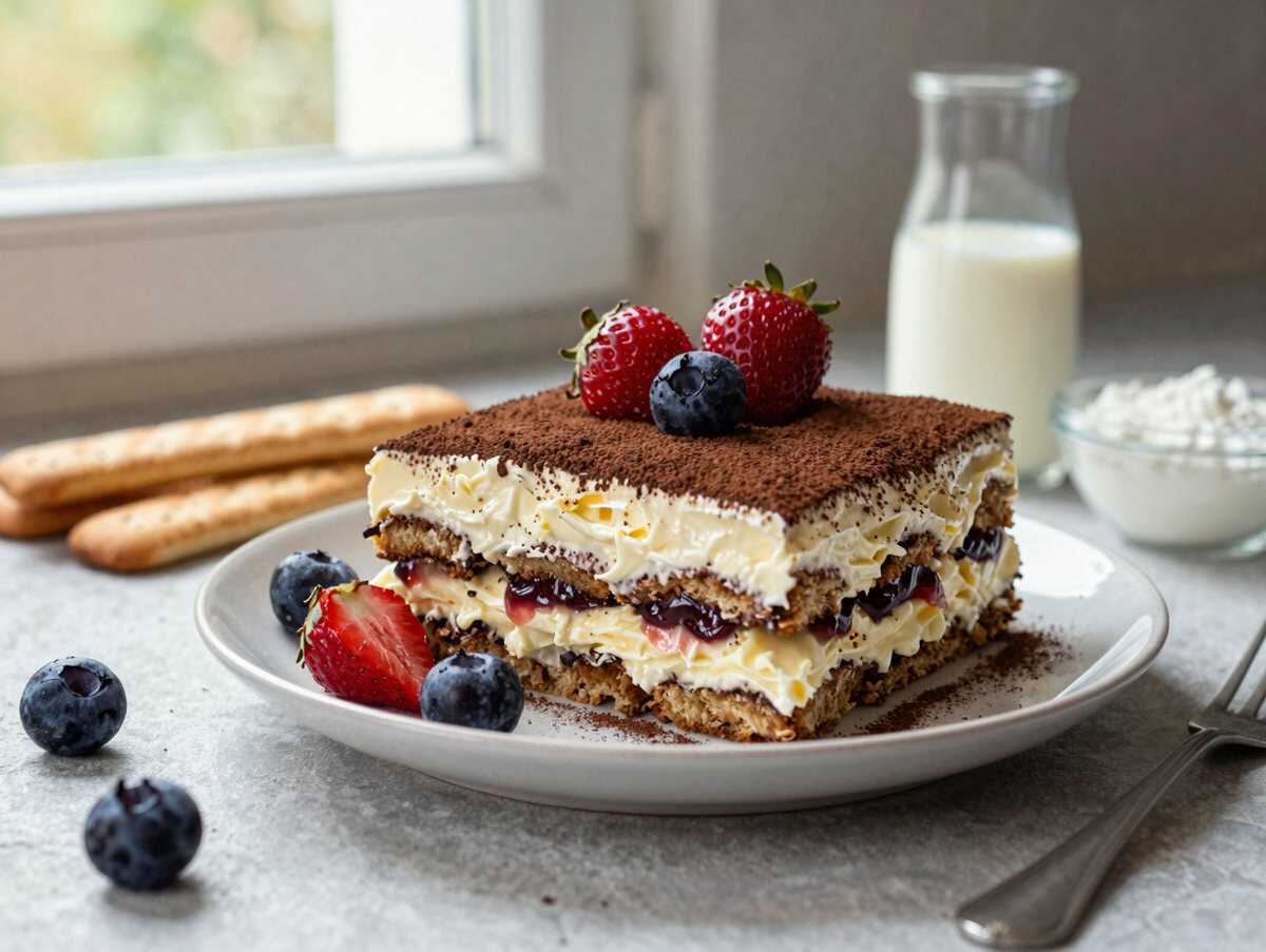 Leckeres Erdbeer-Tiramisu mit weißer Schokolade: So einfach ist das Rezept! – während der Zubereitung