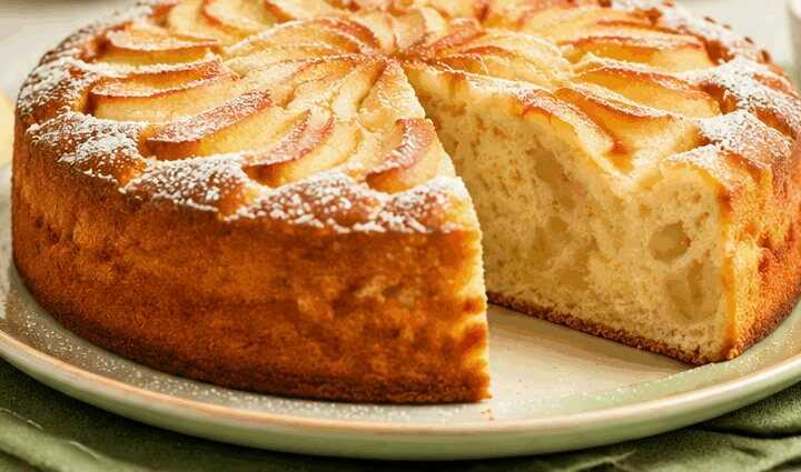 Leckeres Rezept für Apfel-Joghurtkuchen, der im Mund zergeht!