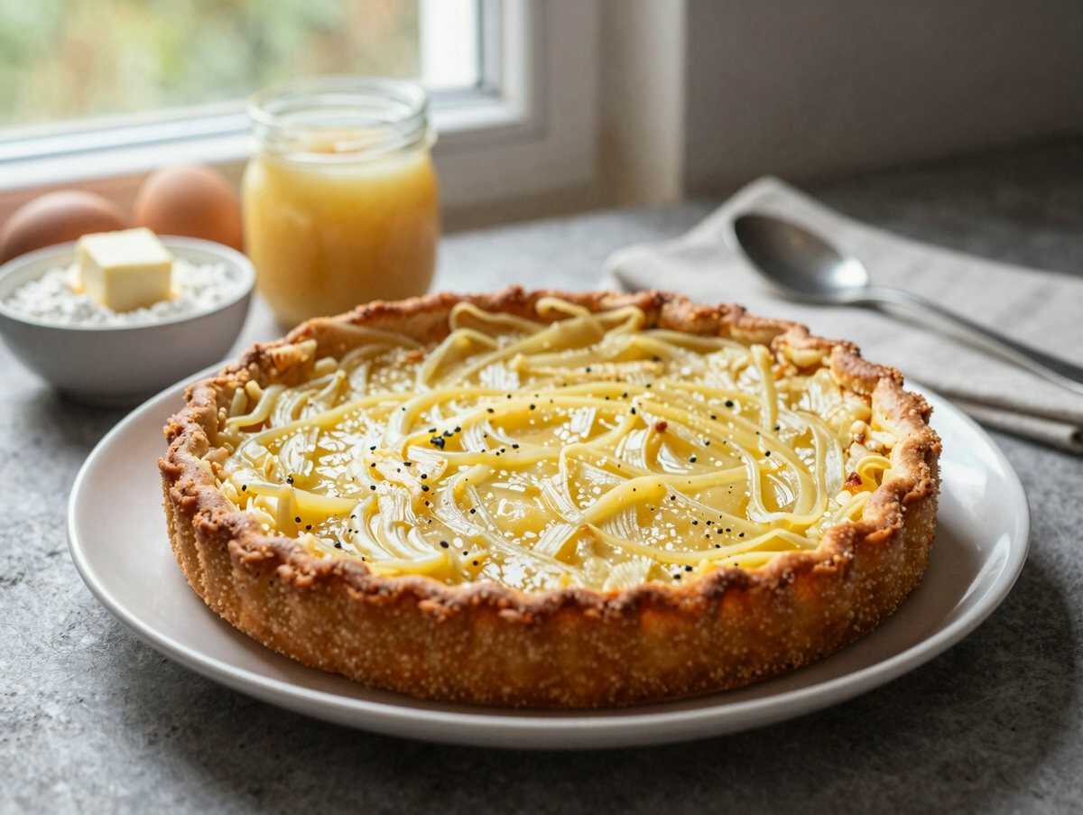 Leckeres Rezept für Apfelmus-Quark-Kuchen, das du probieren musst! – während der Zubereitung