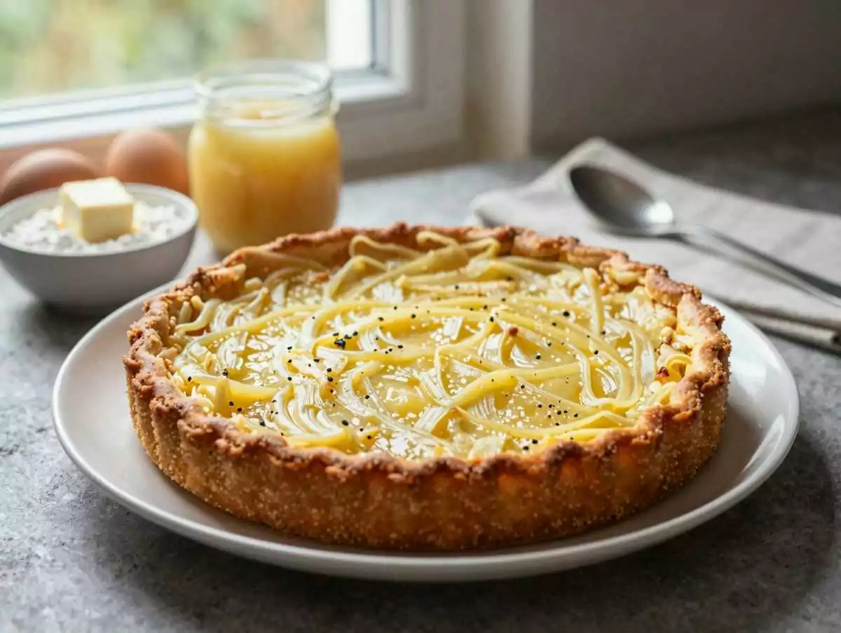 Leckeres Rezept für Apfelmus-Quark-Kuchen, das du probieren musst! – während der Zubereitung
