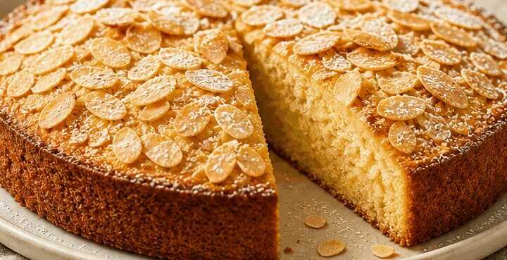 Leckeres Rezept für blitzschnellen Butter-Mandel-Kuchen