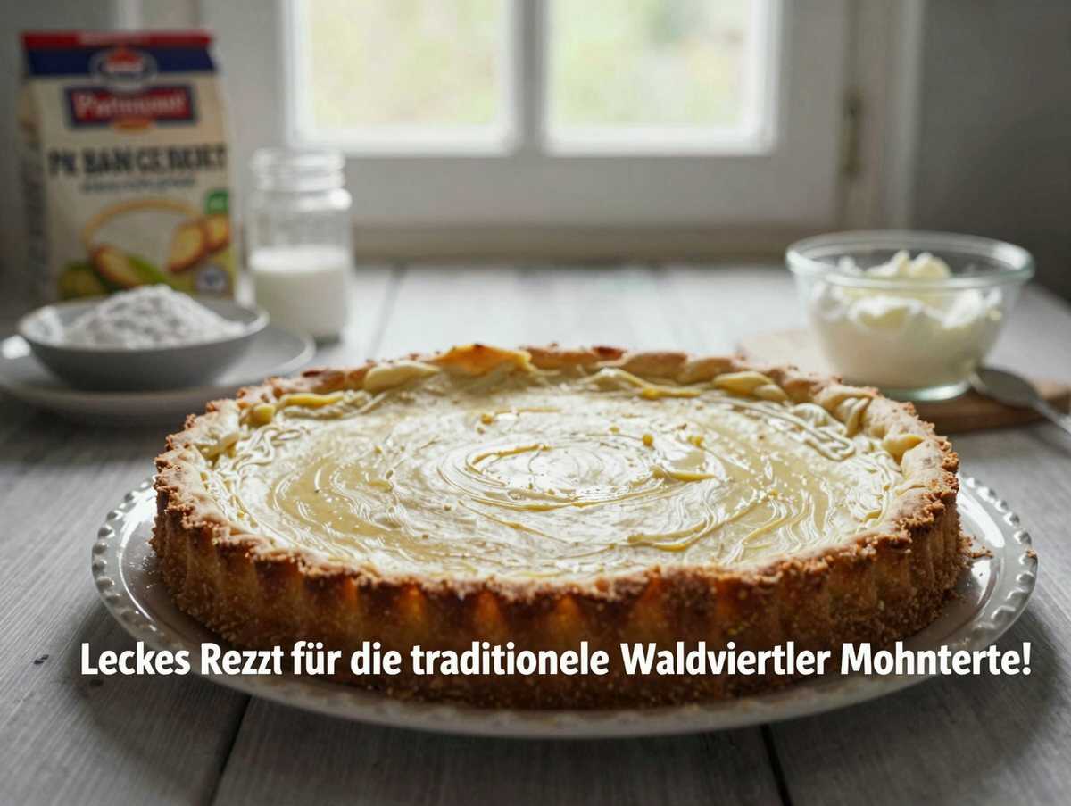 Leckeres Rezept für die traditionelle Waldviertler Mohntorte! – während der Zubereitung