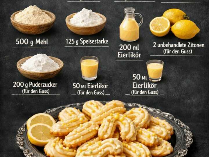 Leckeres Rezept für Eierlikör-Spritzgebäck, zum Verlieben!