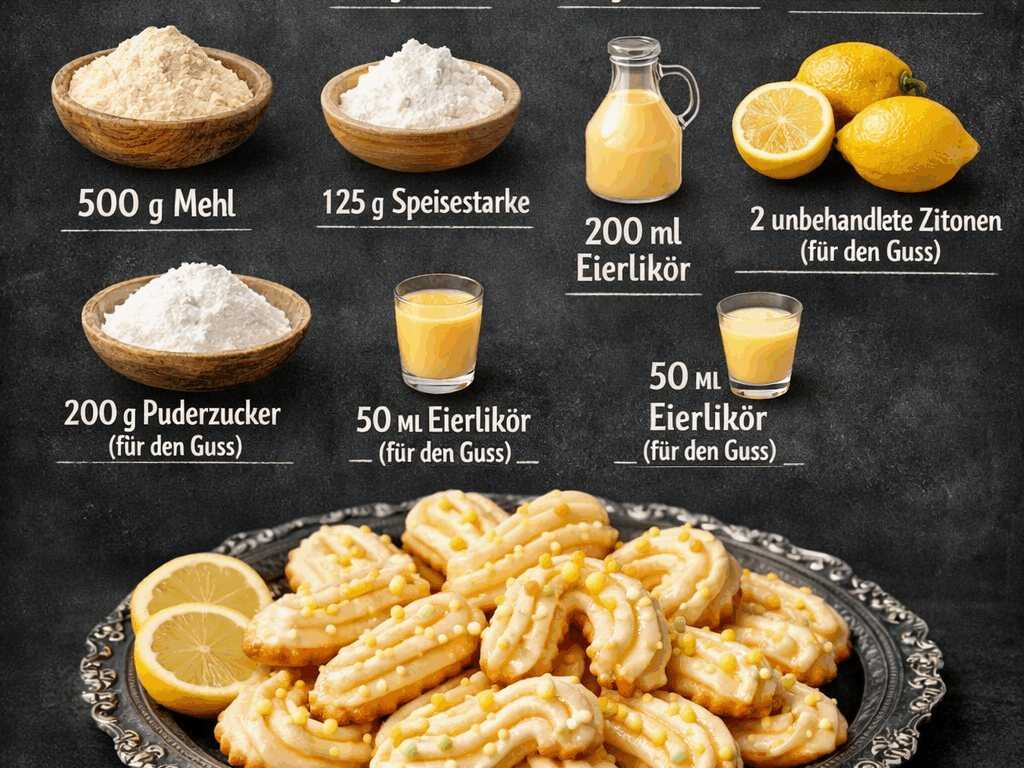 Eierlikör-Spritzgebäck, zum Verlieben