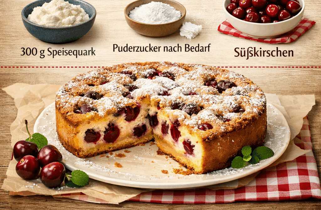 Blitzschnellen Kirschkuchen