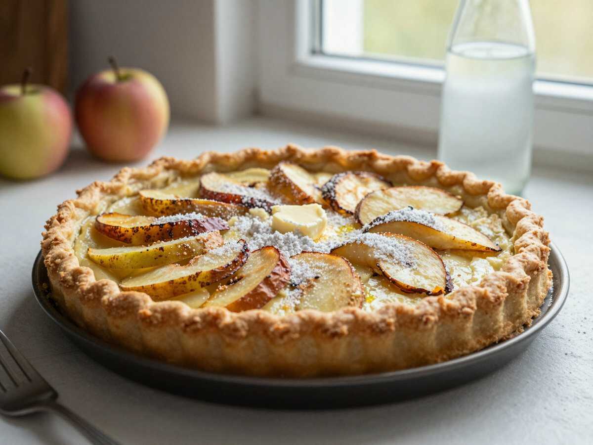 Leckeres Rezept für französische Apfeltarte: Einfach selbst zu machen! – während der Zubereitung