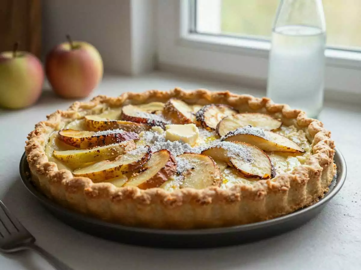 Leckeres Rezept für französische Apfeltarte: Einfach selbst zu machen! – während der Zubereitung