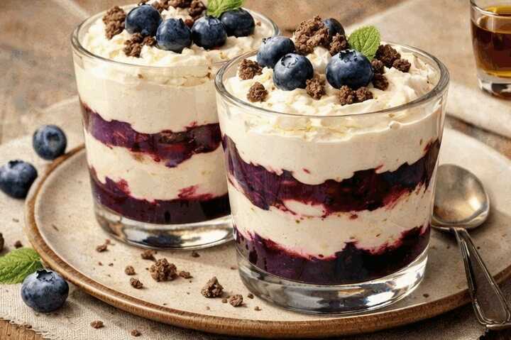 Leckeres Rezept für Heidelbeer-Mascarpone-Pudding, das Sie ausprobieren müssen!