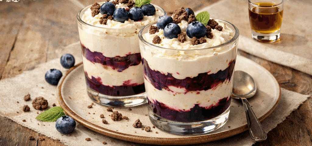 Heidelbeer-Mascarpone-Pudding