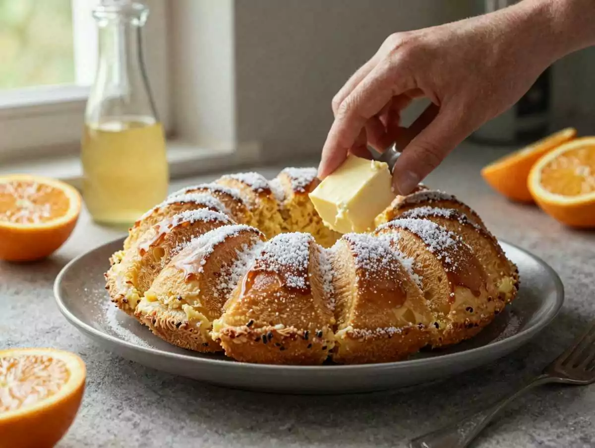 Leckeres Rezept für Joghurt-Zitronen-Gugelhupf, das Sie probieren müssen! – während der Zubereitung