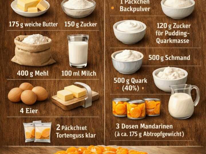 Leckeres Rezept für Mandarinen-Schmand-Kuchen, das du probieren musst!