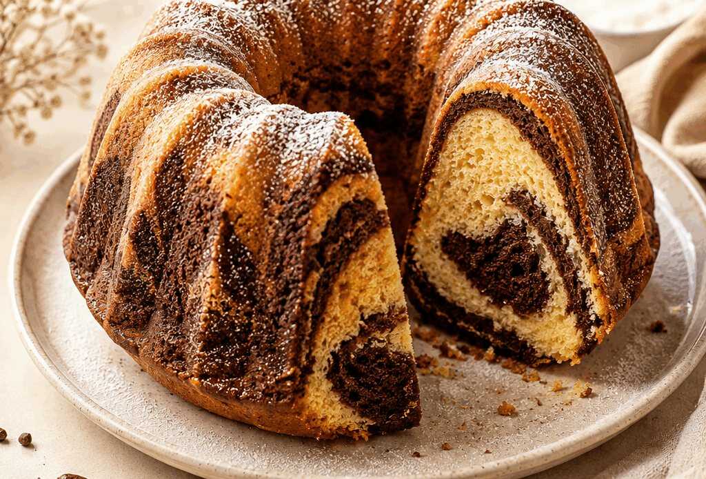 Leckeres Rezept für saftigen Marmor-Gugelhupf, das Sie ausprobieren müssen!