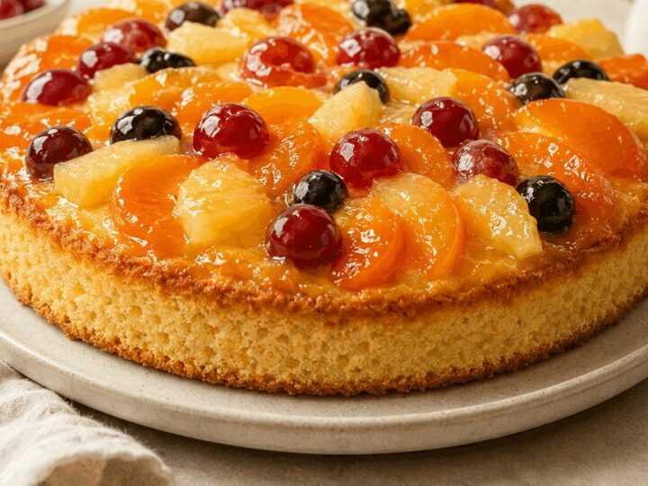 Leckeres Rezept für saftigen Obsttortenboden aus Rührteig