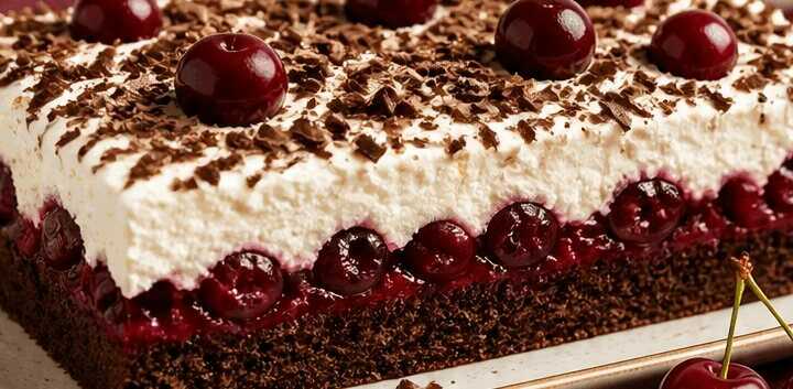 Leckeres Rezept für Schwarzwälder Kirschkuchen vom Blech ausprobiert!