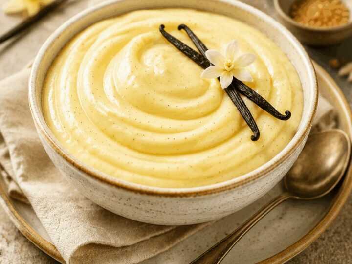 Leckeres Rezept für selbstgemachten Vanillepudding