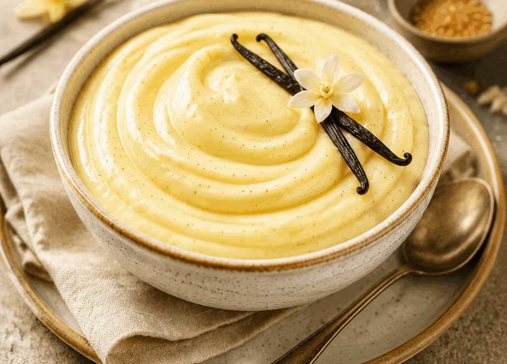 Selbstgemachten Vanillepudding