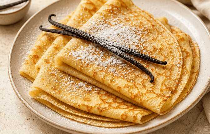 Leckeres Rezept für Vanille-Pfannkuchen, das du unbedingt ausprobieren musst!