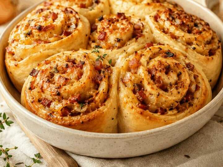 Leckeres Rezept für Zimtschnecken mit Zwiebeln!