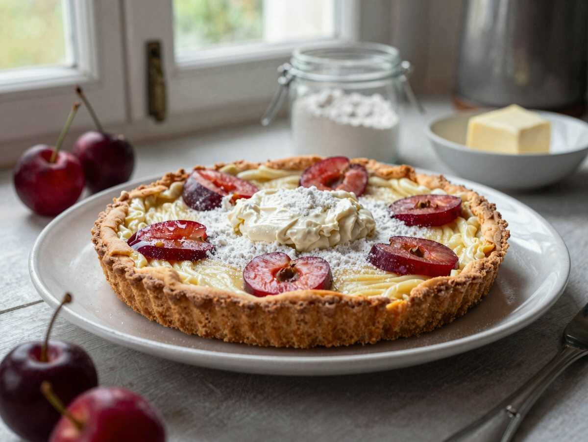 Leckeres Streusel-Kirschkuchen Rezept zum Ausprobieren – während der Zubereitung