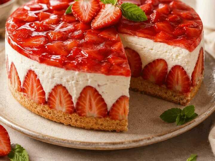 Lust auf ein unwiderstehliches Erdbeer-Joghurt-Kuchen Erlebnis?