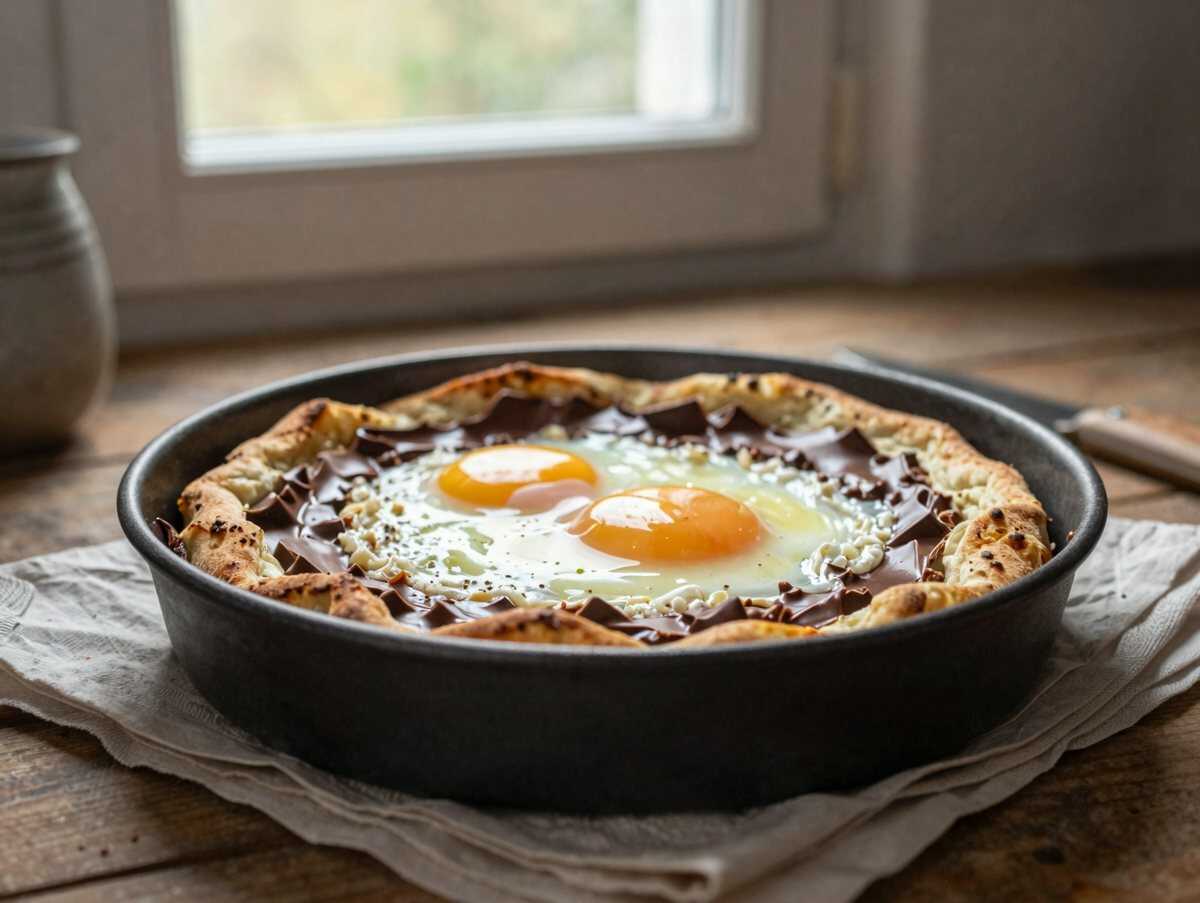 „Magischer Watte-Kuchen: Das 3-Zutaten-Rezept für japanischen Käsekuchen“ – während der Zubereitung