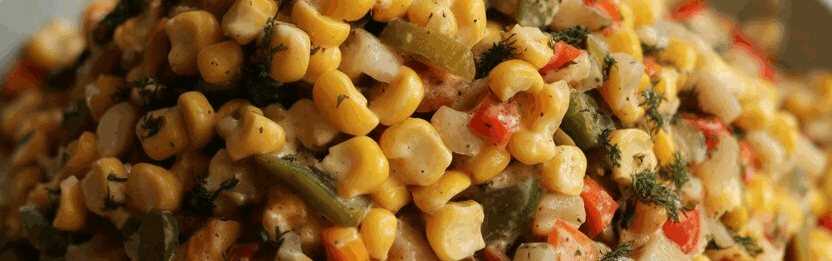 Maissalat mit Paprika und Kräutern – so sieht es fertig aus