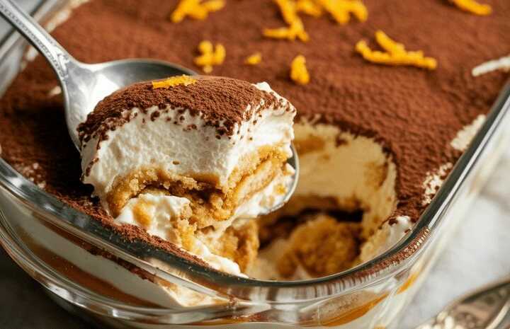 Mandarinen Tiramisu in 5 Minuten zubereitet mit 250g Pudding!