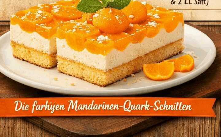 Mandarinen-Quark-Schnitten: Das unwiderstehliche Rezept, das süchtig macht!