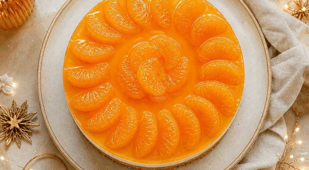 Mandarinen-Sensation: Der leckerste Cheesecake, den du probieren musst! – so sieht es fertig aus