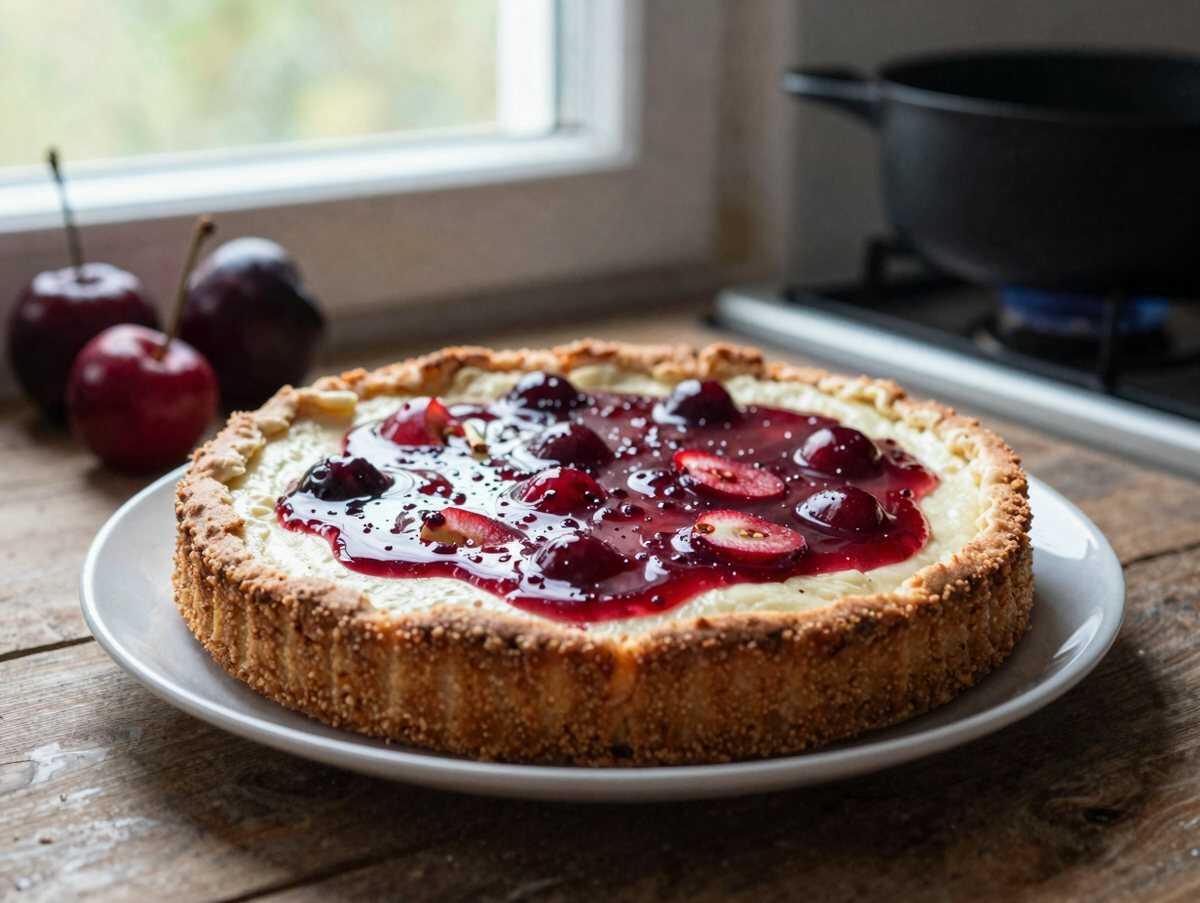 Marmorierte Kirsch-Joghurt-Torte: Ein himmlischer Genuss für Ihre Geschmacksknospen! – während der Zubereitung