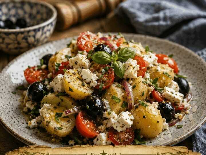 Mediterraner Kartoffelsalat mit Oliven und Feta, einmal probiert, immer wieder gemacht