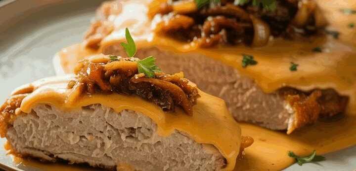 Megasaftig und lecker, Elsässer Schnitzel ein cremiger Traum