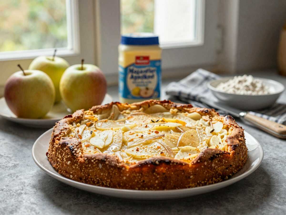 Megasaftiger Apfelkuchen mit 1,5 kg Äpfel und 150 g Margarine – während der Zubereitung