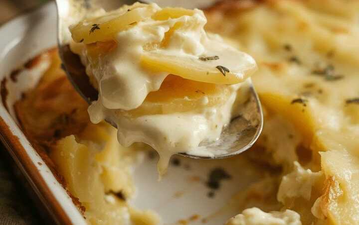 Meine Großmutter hat mir dieses Gericht beigebracht 2 Kartoffeln und Käse