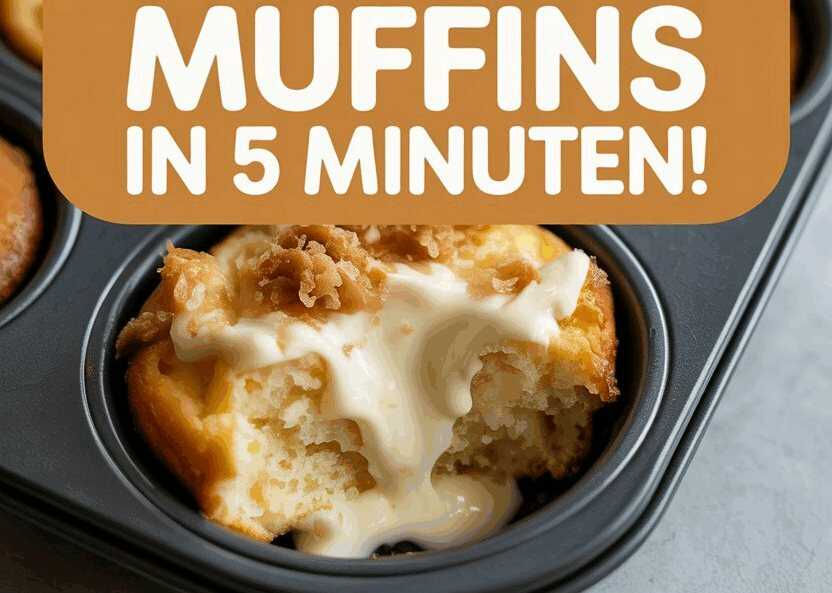 Mhmm Ich verühre 400 g Quark mit Vanillepudding, Muffins in 5 Minuten!