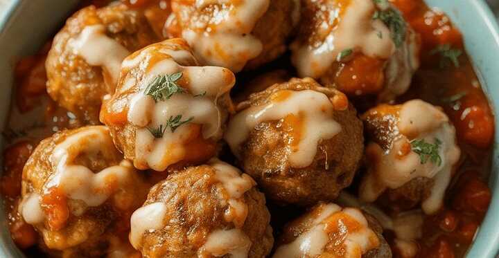 Mini-Fleischbällchen für Bowls aus dem Airfryer